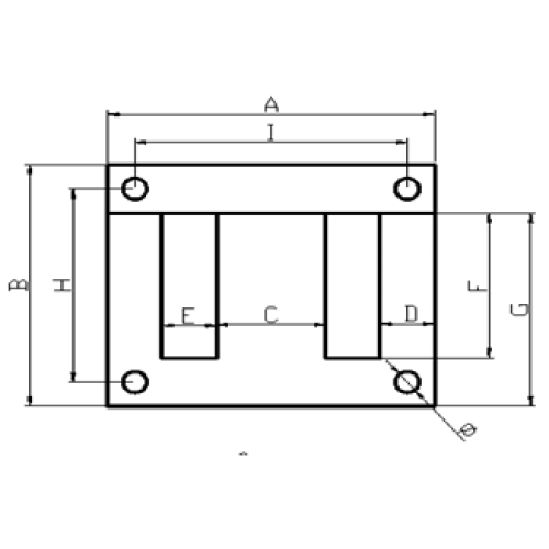 Chuangjia EI 171 transformer lamination core electric sheet 50w800 thickness 0.5mm for transformer